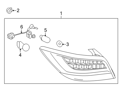 2012 Buick LaCrosse Tail Lamps Diagram