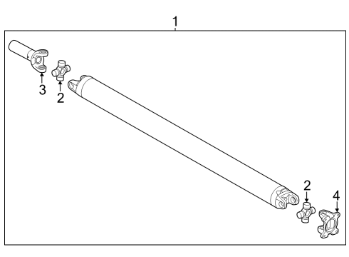 2023 GMC Canyon Drive Shaft - Rear Diagram 2 - Thumbnail