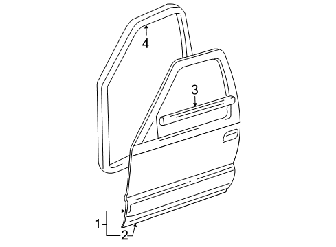 2007 Buick Rainier Front Door Diagram