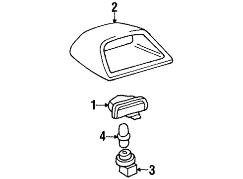 1999 Chevy Prizm High Mount Lamps Diagram