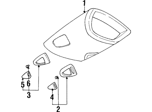 1994 Oldsmobile Achieva Overhead Console Diagram