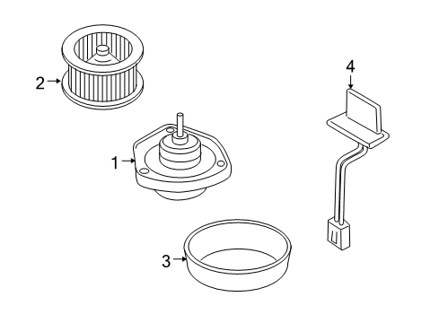 2008 Pontiac G5 Blower Motor & Fan Diagram