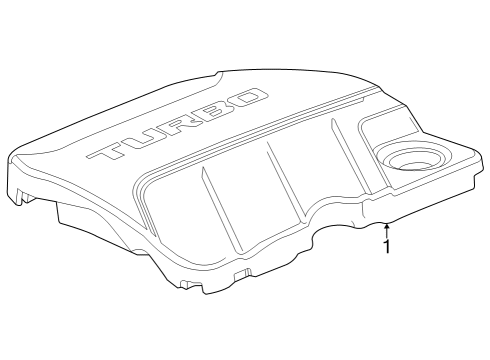 2024 Buick Encore GX Engine Appearance Cover Diagram 1 - Thumbnail