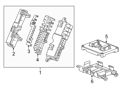 2015 Chevy Volt Module Diagram for 24291551