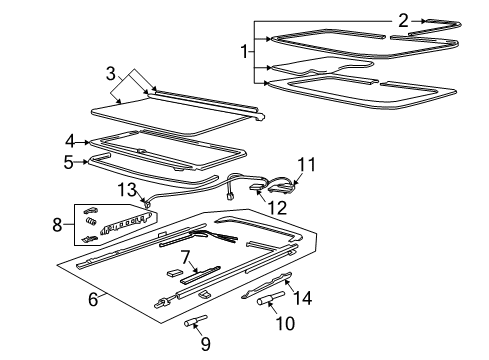 2004 Buick Park Avenue Sunroof Diagram