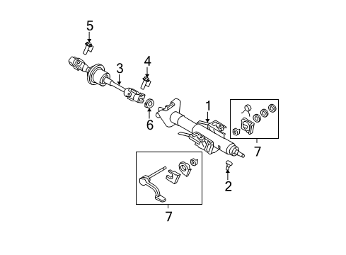 2007 Saturn Aura Position Sensor Diagram for 15260309