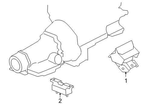 2009 Chevy Silverado 1500 Engine & Trans Mounting Diagram 3 - Thumbnail