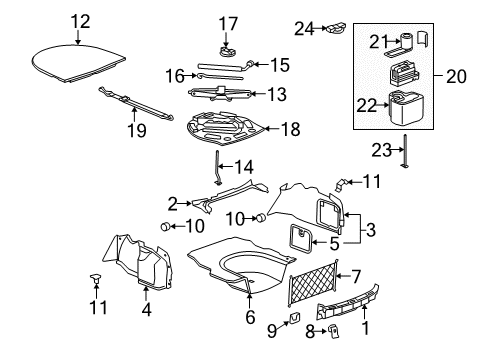2010 Cadillac CTS Air Compressor Diagram for 22937291