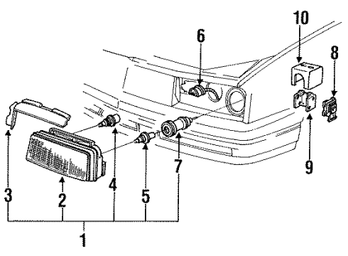 1990 Cadillac Allante Bulbs Diagram