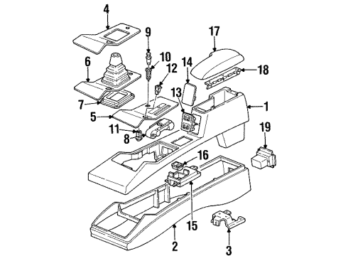 1994 Chevy Beretta Gear Indicator Diagram for 10069580