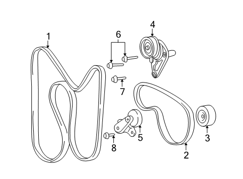 2005 Chevy Avalanche 2500 Serpentine Belt Diagram for 12636138