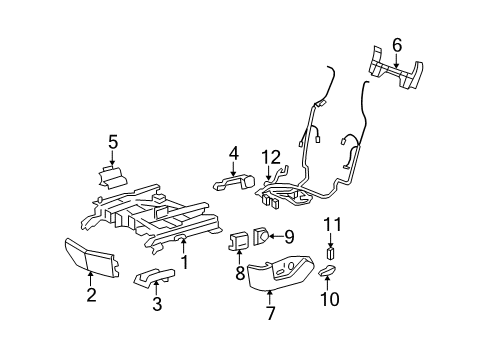 2005 Cadillac STS Tracks & Components Diagram
