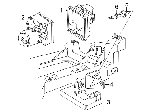2000 Chevy Corvette Control Module Diagram for 9376711