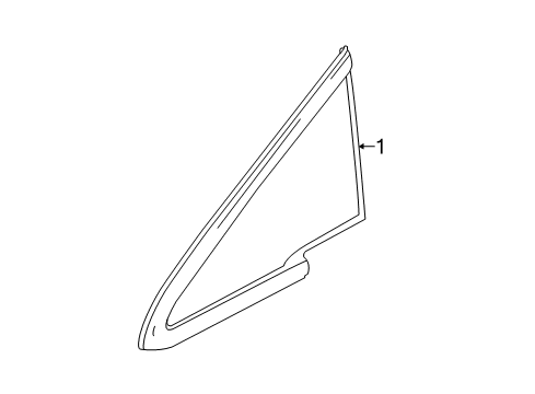 2018 Chevy Bolt EV Pillars, Rocker & Floor - Glass & Hardware Diagram