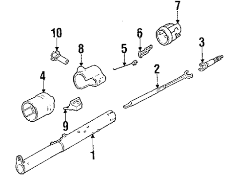 1986 Pontiac T1000 Seal Kit Diagram for 7829885