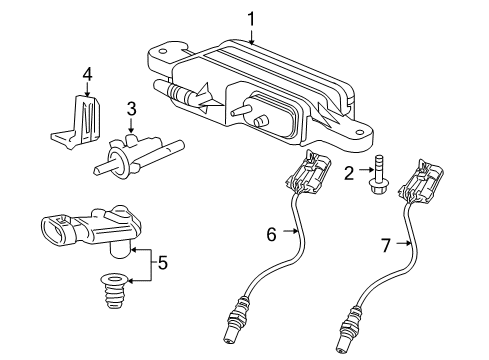 2009 Pontiac G8 Emission Components Diagram 2 - Thumbnail