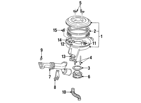1993 Cadillac Fleetwood Temperature Sensor Diagram for 8997787