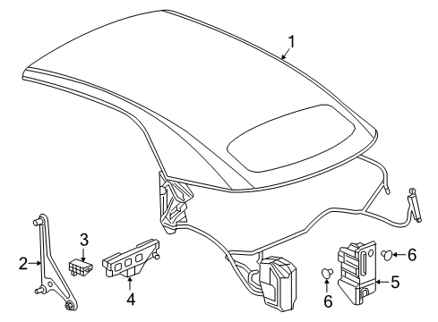 2019 Buick Cascada Top Cover & Components Diagram 2 - Thumbnail
