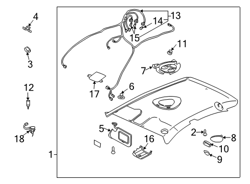 2005 Chevy Cavalier Lower Retainer Diagram for 21110955