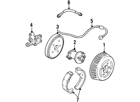 1999 Buick LeSabre Rear Brakes Diagram