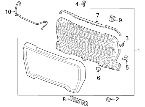 2022 GMC Sierra 1500 Wire Diagram for 84524179