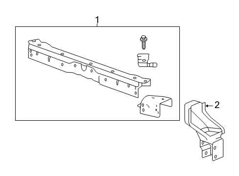 2017 Buick Regal Radiator Support Diagram