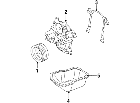 1984 Buick Century Engine Parts & Mounts, Timing, Lubrication System Diagram 2 - Thumbnail