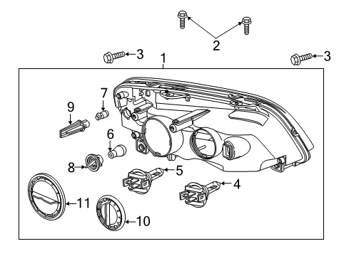 2012 Chevy Caprice Headlamps Diagram