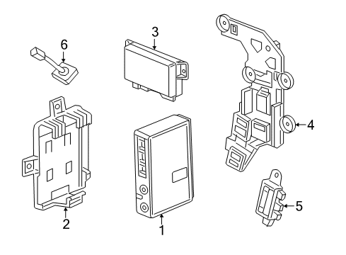 2022 GMC Canyon Communication System Components Diagram