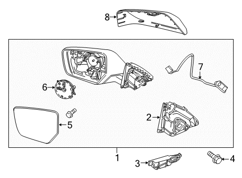 2017 Chevy Impala Mirrors Diagram 3 - Thumbnail
