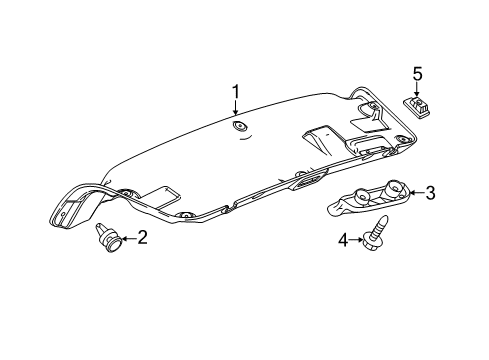 2017 Buick Verano Interior Trim - Trunk Lid Diagram