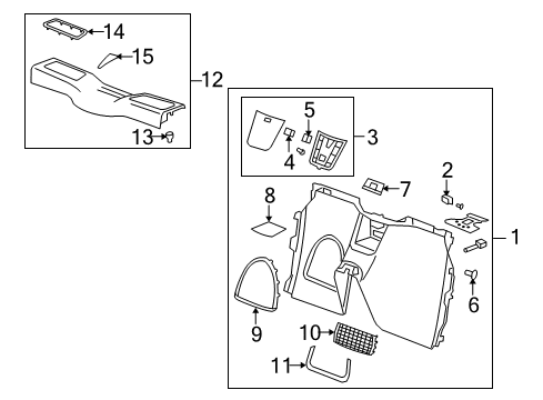 2009 Pontiac Solstice Interior Trim - Rear Body Diagram 2 - Thumbnail