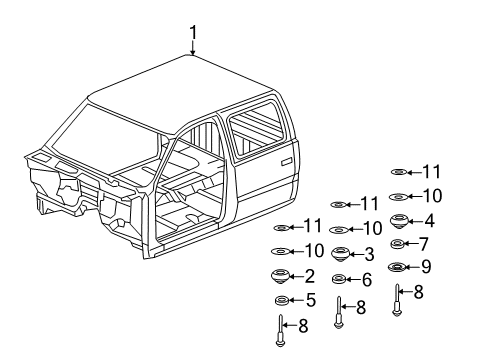 2014 Chevy Silverado 2500 HD Cab Assembly Diagram 1 - Thumbnail