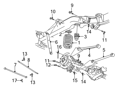 2004 Chevy Trailblazer Rear Suspension Diagram