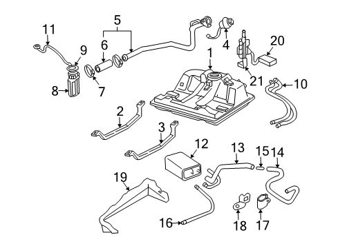 2006 Chevy Monte Carlo Fuel Pump Relay Diagram for 19115081