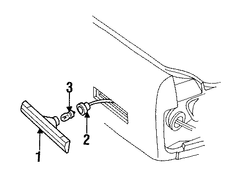 1994 Buick Regal Rear Lamps - Side Marker Lamps Diagram