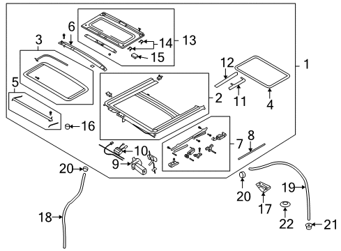 2010 Pontiac G3 Sunroof Diagram