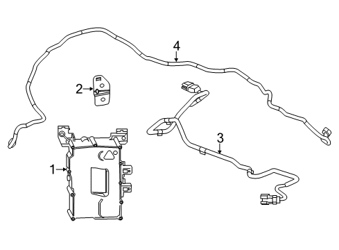 2016 Cadillac ELR Cable Diagram for 23186425