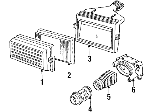 1985 Chevy Corvette Throttle Position Sensor Diagram for 17111606