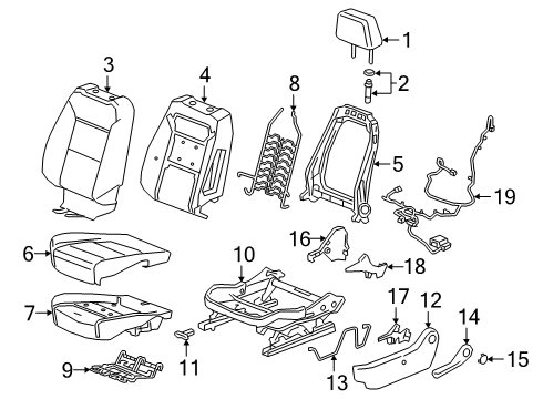 2020 Chevy Silverado 1500 Power Seats Diagram 3 - Thumbnail