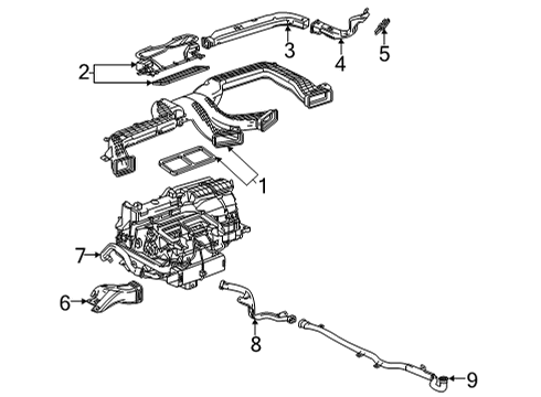 2022 Chevy Corvette Ducts Diagram