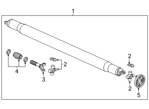 2021 GMC Sierra 1500 Boot Kit Diagram for 84576036
