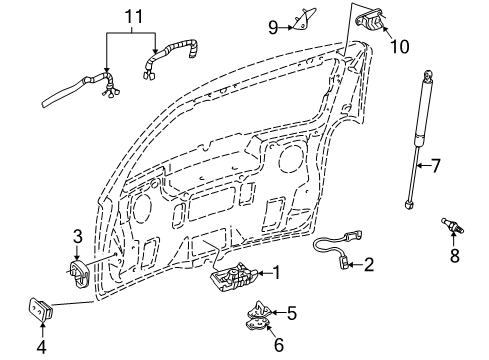 2008 Chevy Uplander Lift Gate Diagram