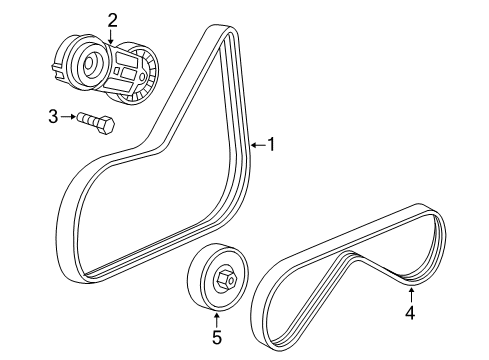 2007 Saturn Sky Belts & Pulleys Diagram