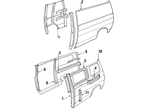 1996 Chevy P30 Side Panel & Components Diagram 3 - Thumbnail