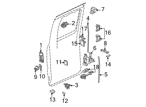 2000 Chevy Silverado 1500 Check, Rear Diagram for 19209018
