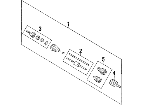 1990 Pontiac Grand Prix C.V. Joint Diagram for 26020958
