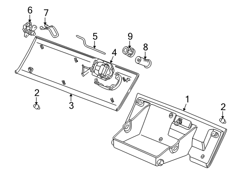 2007 Saturn Vue Glove Box Diagram