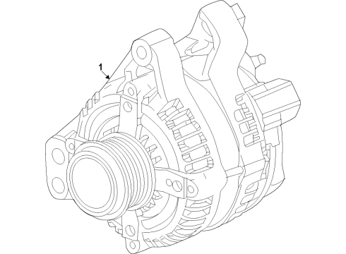 2020 Cadillac XT6 Alternator Diagram 1 - Thumbnail