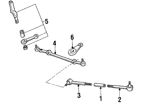 1990 Oldsmobile Custom Cruiser P/S Pump & Hoses, Steering Gear & Linkage Diagram 2 - Thumbnail